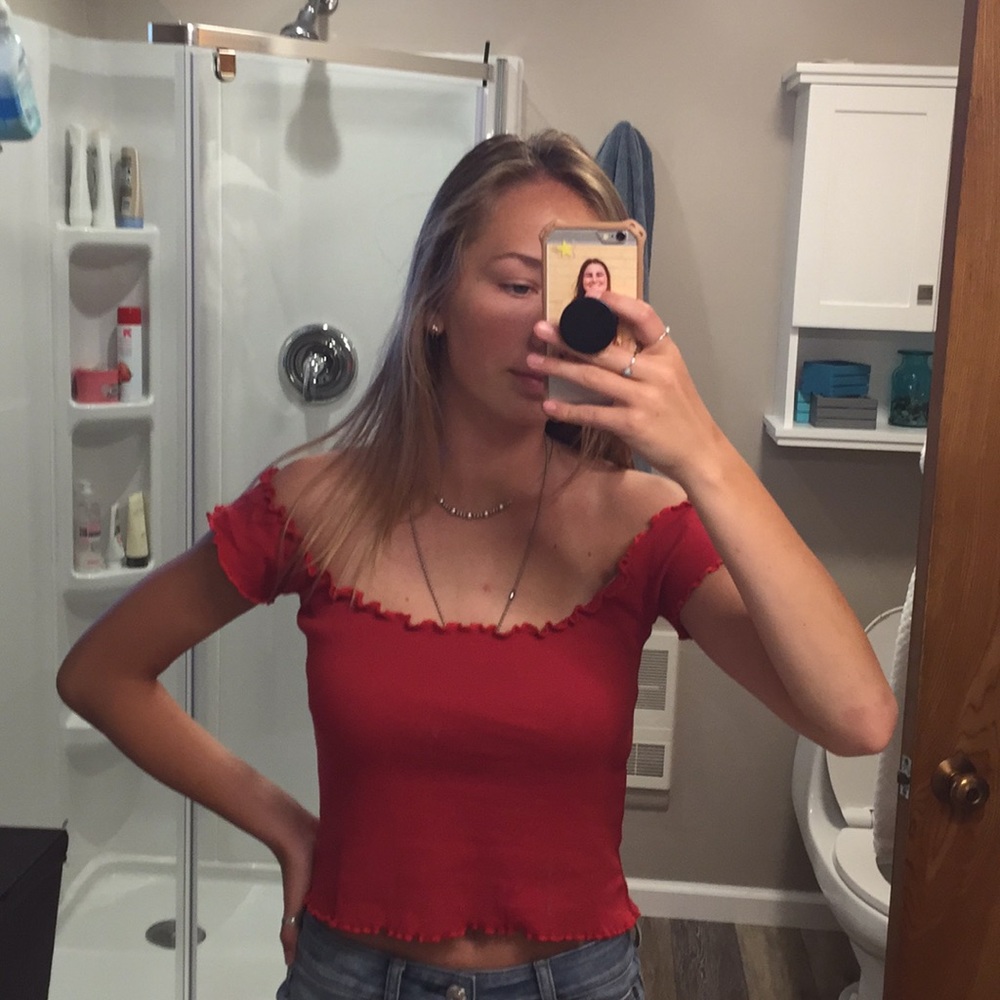 (2for$20)nwot brandy red top